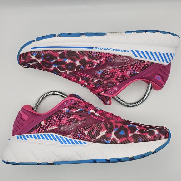 Brooks Adrenaline GTS 22 Run Wild Cosmic Cheetah Womens 7.5 Medium B Sneakers - Picture 12 of 13
